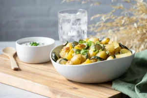 Foodfoto Kartoffeln mit Zucchini